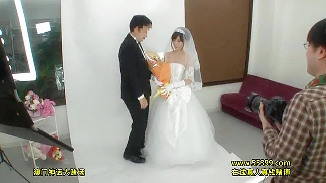 Asian Bride Secret Affair with photographer during bridal photo session