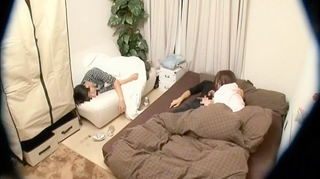 Sexy Afterparty Surprise! Asians Girl gets fucked by best friend while sleeping boyfriend watches