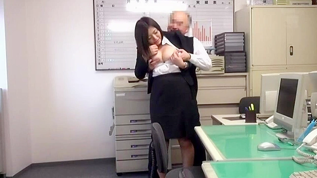 Uncontrollable Lust - Pervy Boss Obsession with Big Tits leads to Rough Sex in the Office