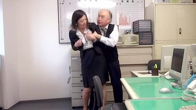 Uncontrollable Lust - Pervy Boss Obsession with Big Tits leads to Rough Sex in the Office