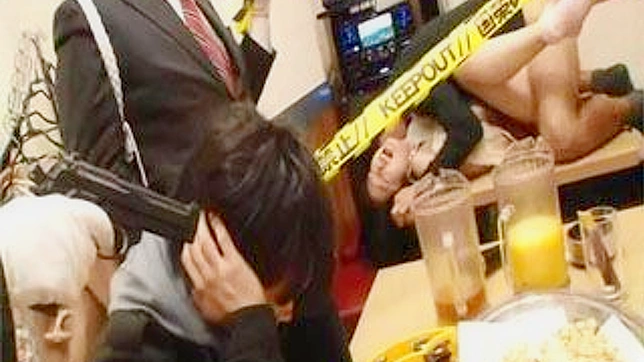 Watching his girlfriend get fucked in public by two cops - a wild Japan porn experience