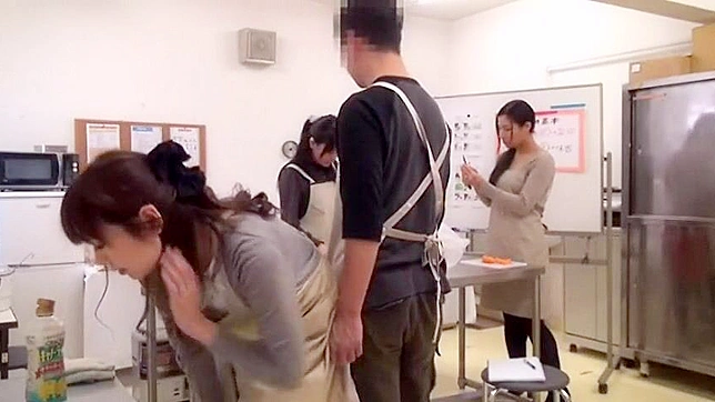 Busty Student gets fucked by Cooking School chef during classes