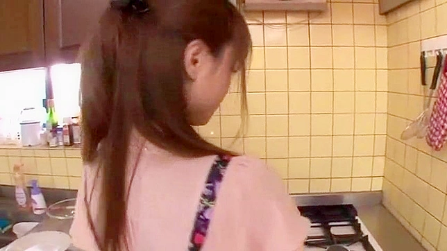 Akiho Morning Delight - Oriental House Maid Gets Fucked in the Kitchen