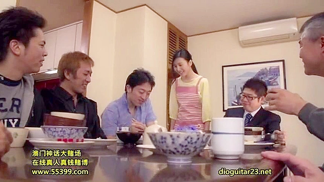 Furukawa Secret Affair with his employees caught on camera in the kitchen