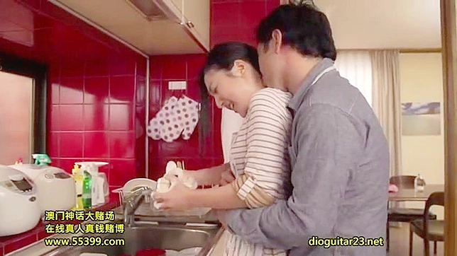 Furukawa Secret Affair with his employees caught on camera in the kitchen