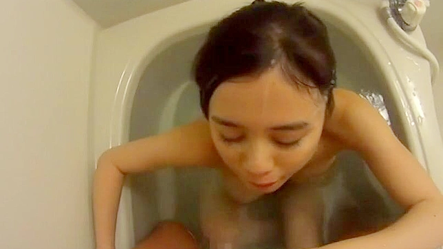 Bathroom Blowjob with Horny Asians Girl and her Roommate boyfriend