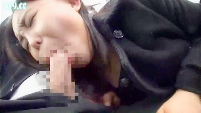Public Busty Teen Gets Face Fucked by Older man in Japan