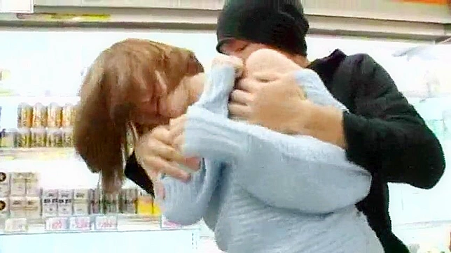 Innocent Asian girl gets publicly ravaged by dirty cops in front of her boyfriend at supermarket