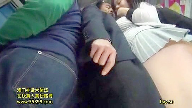 Public Bus Blowjob and Fuck Session with Busty Asian Beauty