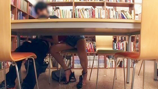 Sexy Oriental teen student library hookup goes viral