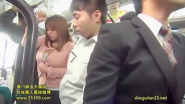 公開巨乳バス・バン - アジア人が見知らぬ男に乱暴に乗る