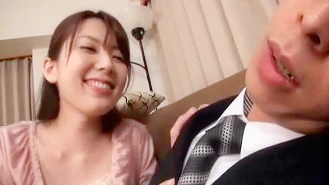 Yui Hatano Wild Ride with her husband friend in front of him after a few drinks