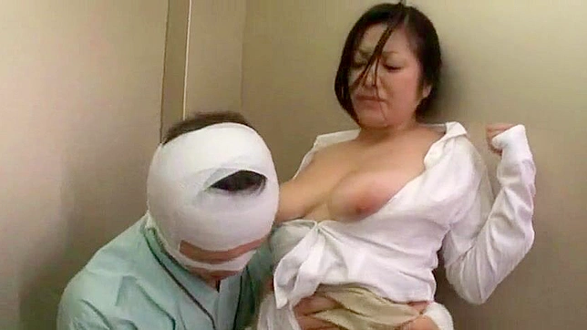 Busty Doctor Minako Komukai Wild Ride in a Hospital Elevator with a Crazed Patient