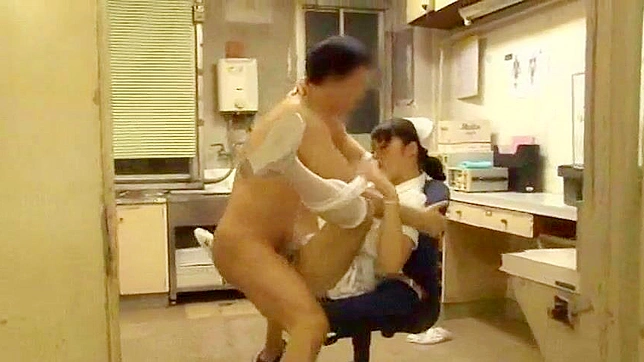 Naughty Moment in Hospital Waiting Room Caught on Camera