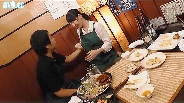 Japanese Busty Waitress Serves Up Sensual Delights