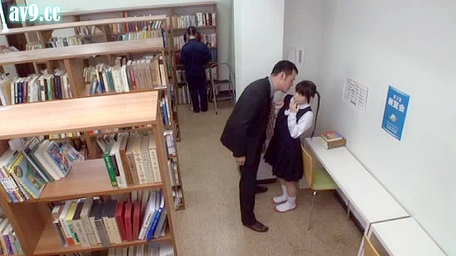 Wildest XXX Teacher Fucked by Asians with Schoolgirl in Library