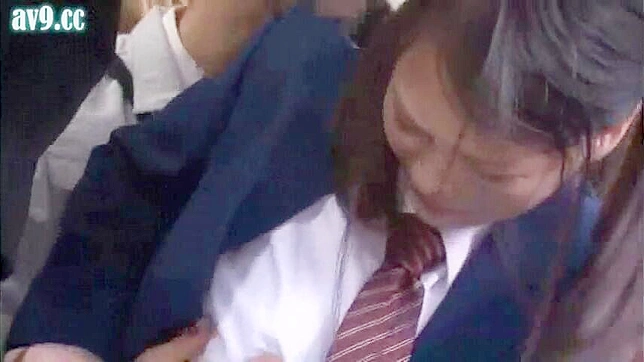 Busty Schoolgirl Wild Ride on a Crowded Public Bus in Japan