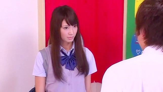 Unforgettable Lesson - Asian Schoolgirl Passionate Encounter with her Teacher in his Cabinet