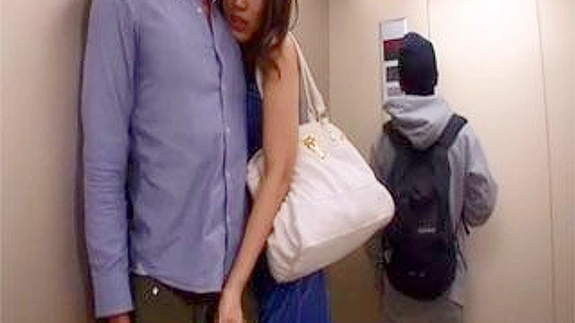 Elevator Excitement - Horny Nippon Couple Public Romp