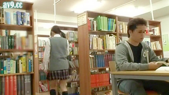 Pervert Prey in Asians School Library