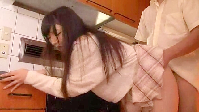 Kinky Couple Sex Romp with Maid in the Kitchen
