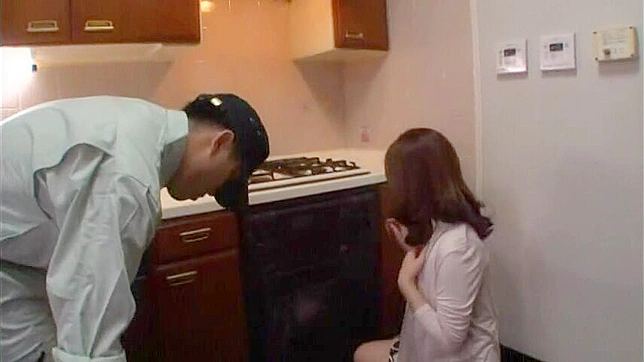 Unprotected Housewife Seduced by Diligent Repairman in Steamy Asians Porn Video
