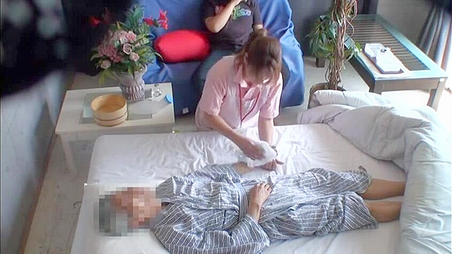 Son Secret Desire fulfilled by Mature Nurse during father sleep