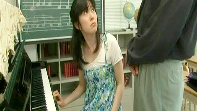 Unforgettable Piano Lessons With A Young Asians Beauty