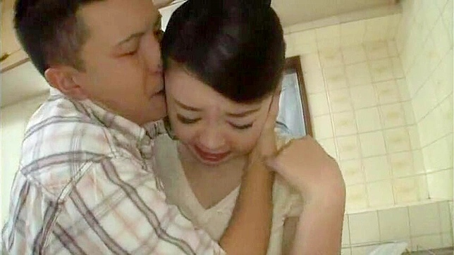 Japanese MILF Gets Dominated by Son Friend while hubby busy at work