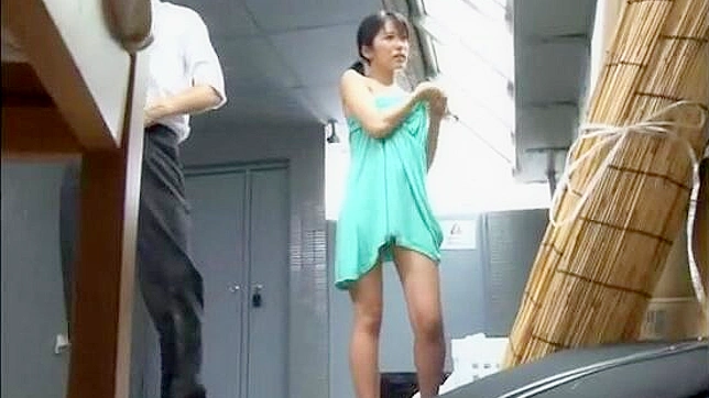 Caught in the Act! JAV Cleaning lady Surprised by her Supervisor Rough Sex attack