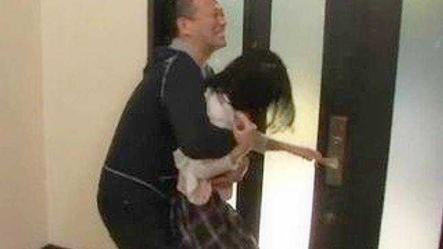 Busty Nippon housewife wild escape from crazed neighbor