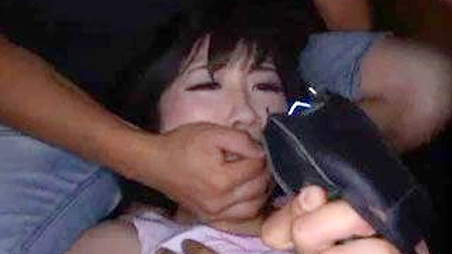Innocent Nippon girl brutally gangbanged by rough guys