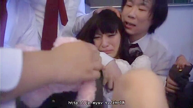 Wild and Depraved JAV Schoolgirl Experience in Forced Group sex classroom!