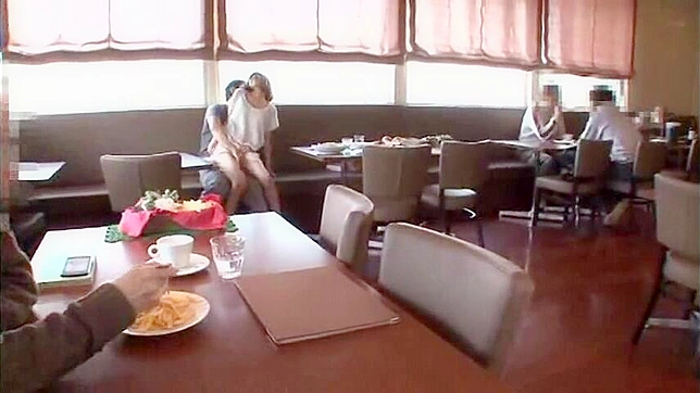 Japan Couple Public Sex Romp in Busy Restaurant
