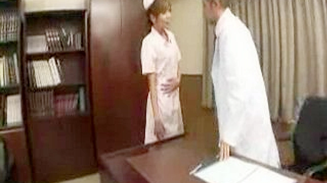 Naughty Nurse Gives Pleasure to Stressed Doc in Private office