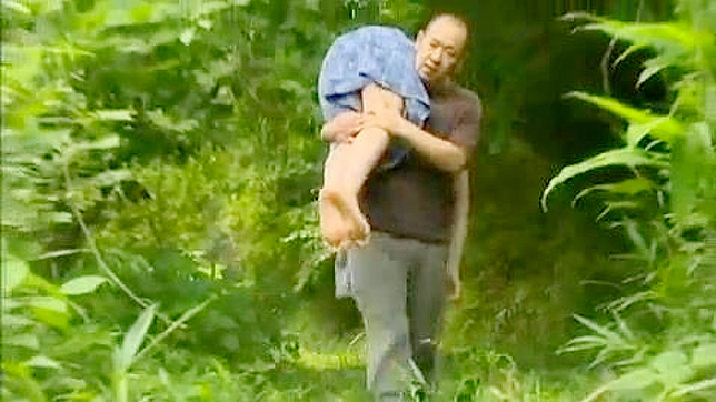 Asian Peasant Wild Forest Romp with Rough Sex