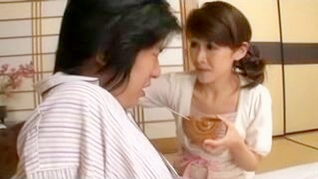 Sayuri Takizawa Secret Affair with Her Son and Brother in a Strange Nurse Roleplay