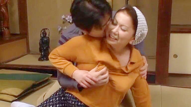 Uncle Wife Chizuru Iwasaki Gets Swept Away by Horny Nephew in Hot JP Porn Video