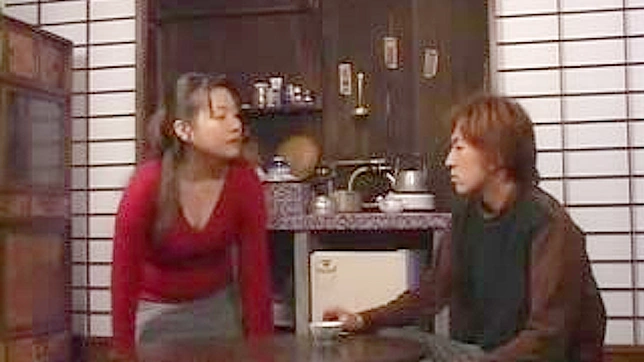 Taboo Family Fun - Mother and son get rough in kitchen
