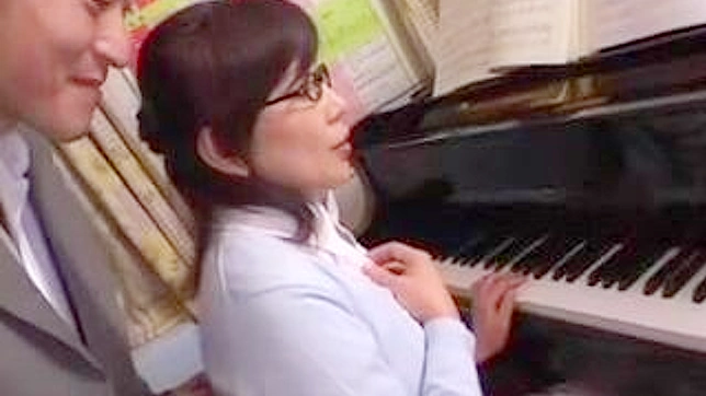Misato Secret Affair with her student father revealed in steamy piano lesson