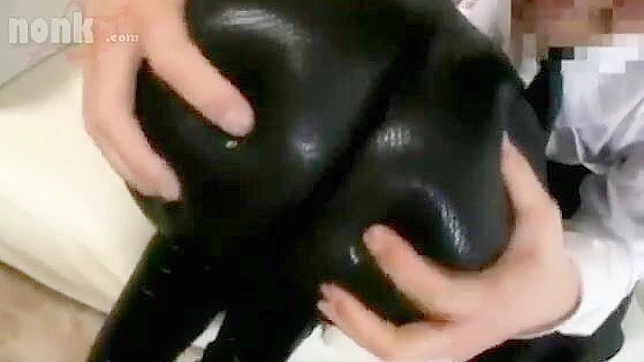 Japan CFNM Dry Sex With Hot Ass and Cum on her pants