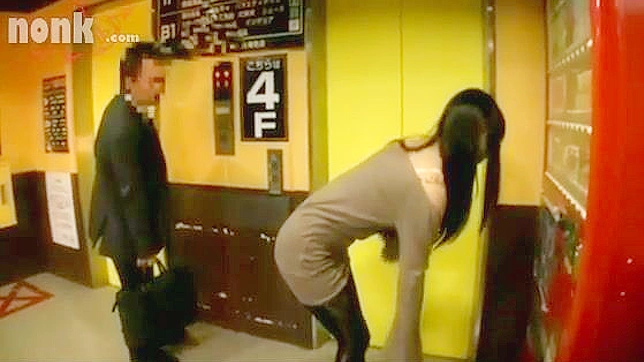 Public Toilet CFNM with Stranger in Pantyhose and Smoking Hot Dry Sex
