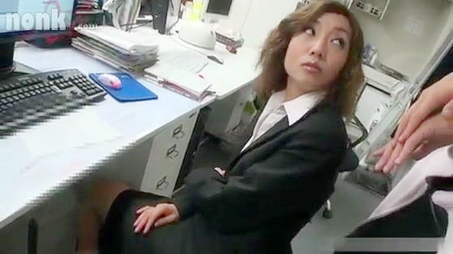 UNCENSORED Japanese Secretary Wild Afterhours in the Office with Multiple Partners