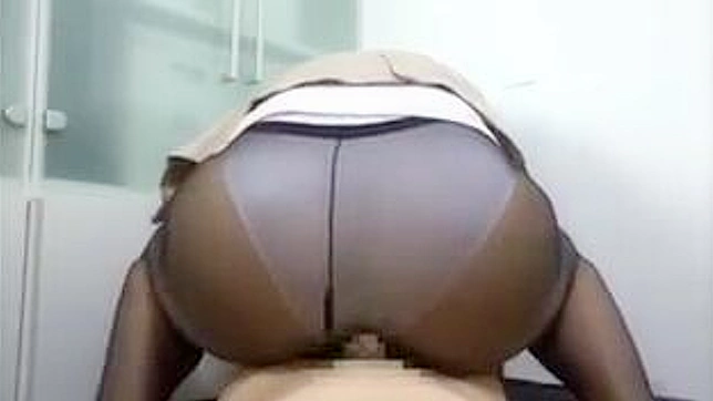 Busty Office Lady in Hot Pantyhose Gets Wet and Wild