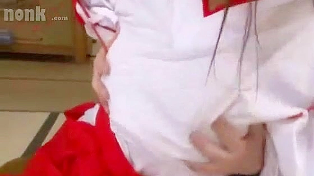 アジアン・ポルノ・ビデオ - 着物姿の巨乳愛梨がオナニーしながらフェラと乳首責めをする UNCENSORED