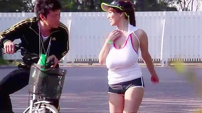 Busty Jogging Girl Hitomi Tanaka Gangbanged In the Park
