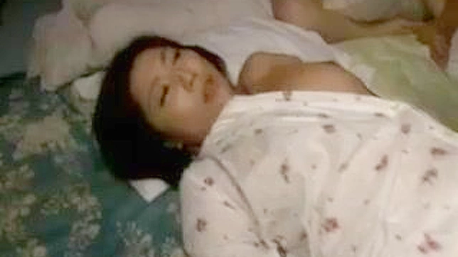Nippon MILF Sleeps while daughters get revenge with hot sex