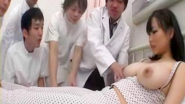 Akane Yoshinaga Busty Gangbang with the Doctor in Morning Visit