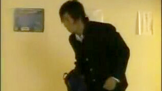 Titillating Moment! Hot Japan Teacher Yumi Kazama Gets Grabbed and Pushed by Colleague for Steamy Sex
