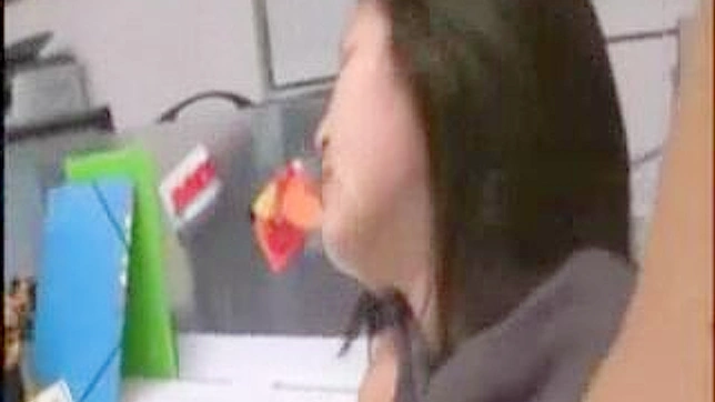 Asian Girl Gets Banged by Sneaky Thief in Empty Office